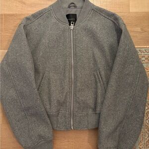 Dynamite Gray Bomber Jacket